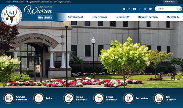 Warren Township, NJ official website